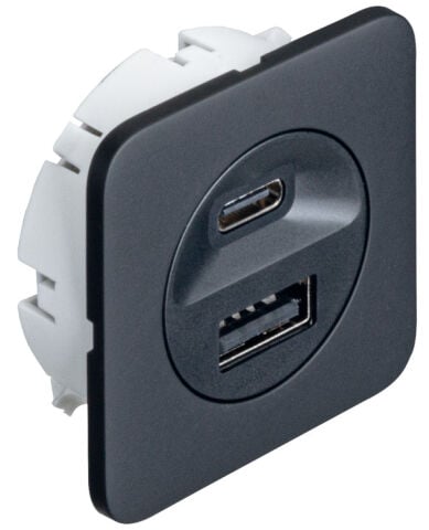 USB şarj istasyonu, Hafele Loox5, USB-A / USB-C, 24 V