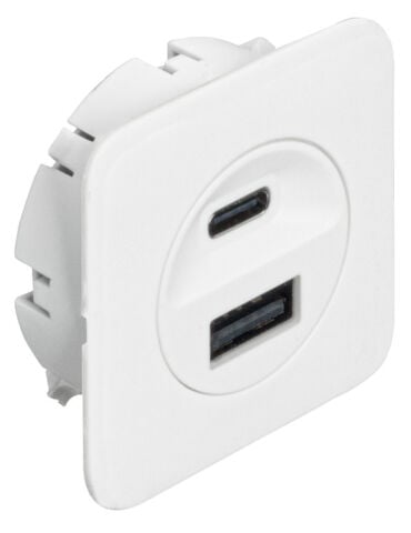 USB şarj istasyonu, Hafele Loox5, USB-A / USB-C, 24 V