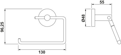 Tuvalet Kağıtlık, Hafele AXIS - 580.67.015