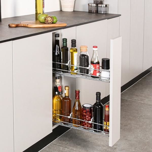 Hafele NEVA Şişelik 150mm Gümüş Gri Sağ