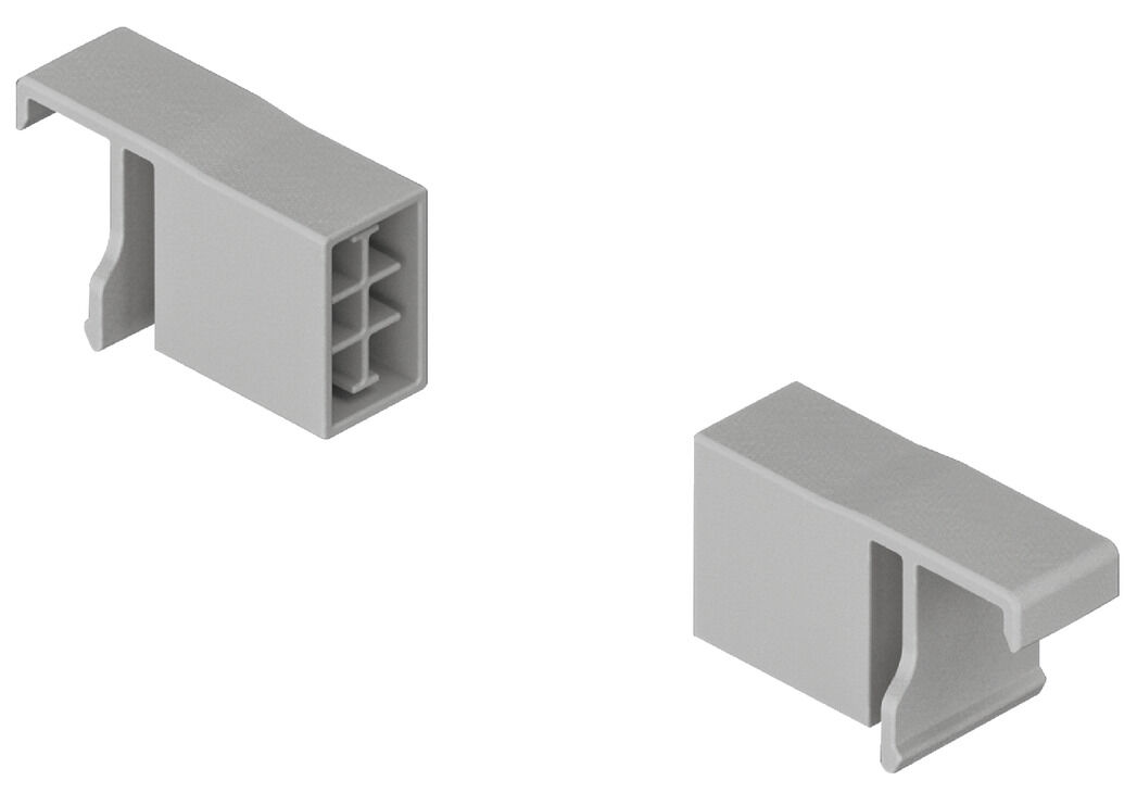Häfele Matrix Box P Plus Çapraz ray tutucu Dikdörtgen Metalik gümüş Gri 513.70.989