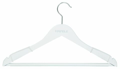 Gömlek ve Bluz Askısı, DRESS LINE, Beyaz, Ahşap, Hafele