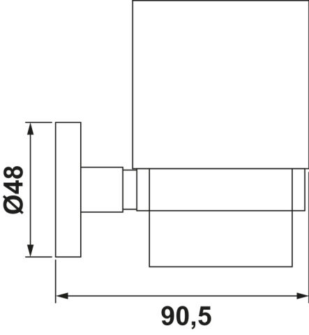 Duvara Monte Diş Fırçalık, Hafele AXIS - 580.67.020