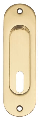 Gömme Kapı Kolu, Hafele OVAL, Ahşap Kapı, Pirinç