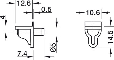 Häfele Ixconnect SH-M-5515 Raf Pimi O 5 mm matkap Şeffaf 12,40 kg 282.12.405