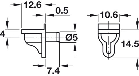 Häfele Ixconnect SH-M-5515 Raf Pimi O 5 mm matkap Şeffaf 12,40 kg 282.12.405