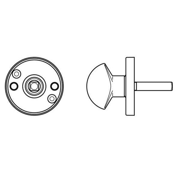 Hafele Emniyet Mandalı Paslanmaz Çelik Mat 8mm