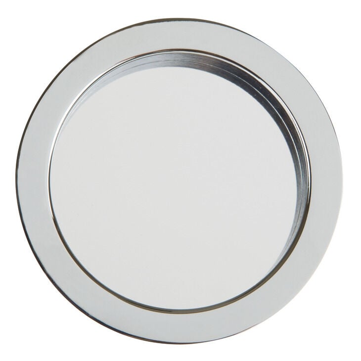 Häfele ROUND Gömme Kapı Kolu ROUND Ahşap Kapı Pirinç 57 mm Krom renkli Parlak Gömme 901.00.482