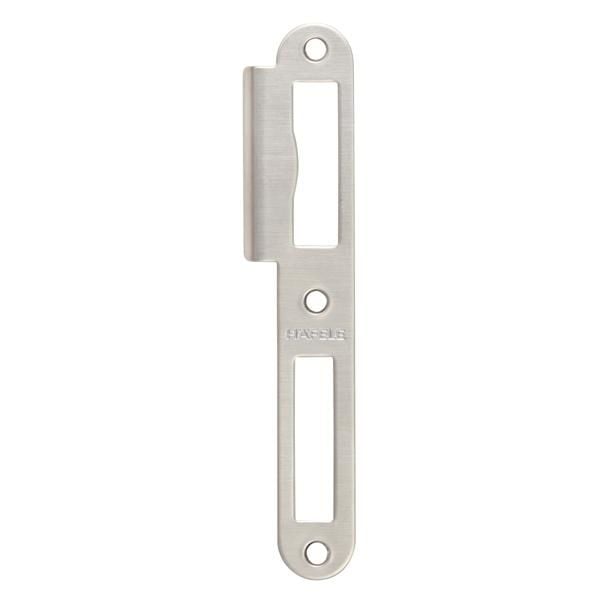 Hafele Kapı Kilit Karşılığı Kısa Düz Paslanmaz Çelik Mat 304 Sağ