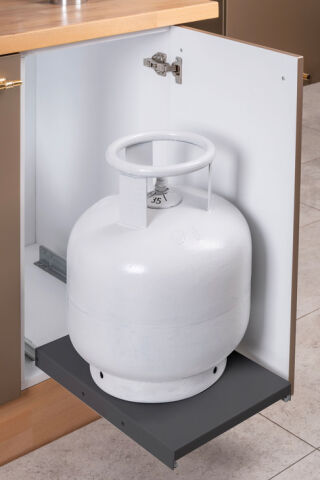 Häfele TUBO LPG Tüp Tezgah Altı Kiler Sistemleri 325 mm Antrasit 30 kg 595.10.999