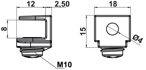 Häfele Cam raf pimi çelik krom vidalı - 15 mm Nikel Renkli Mat 282.20.790