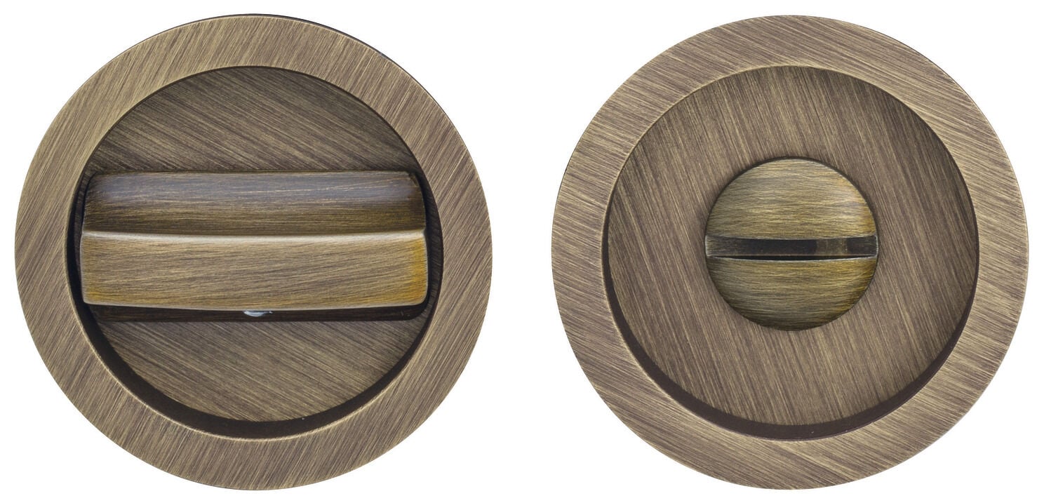 Gömme Kapı Kolu, ROUND, Ahşap Kapı, Pirinç, Hafele ROUND