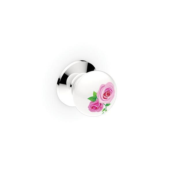 Hafele ROZE Düğme Kulp Parlak Krom