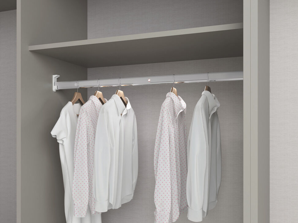 LED Işıklı Askı Borusu, Hafele DRESS LINE, Elektrikli