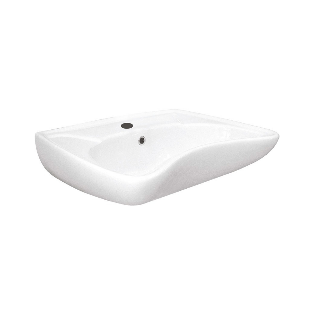 Hafele VITALEASE II Lavabo, parlak beyaz, 595x456