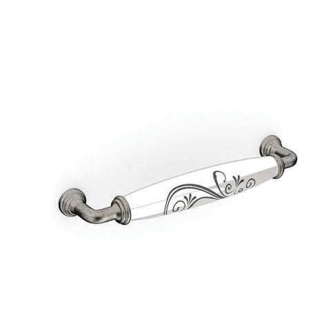 Hafele VIOLET Mobilya Kulpu Antik Gümüş 128mm