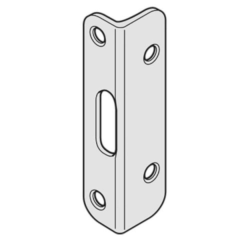 Hafele Köşeli Kilit Karşılığı Paslanmaz Çelik Gümüş 25x32mm