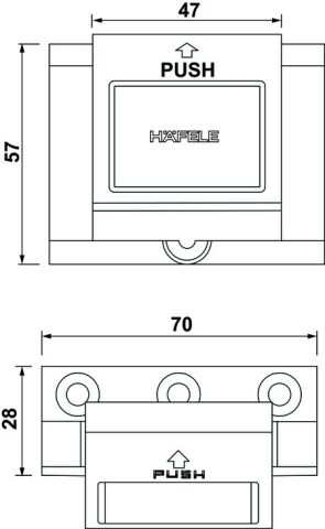 Häfele SDG 05 - Kapı Güvenlik Mandalı 911.59.255