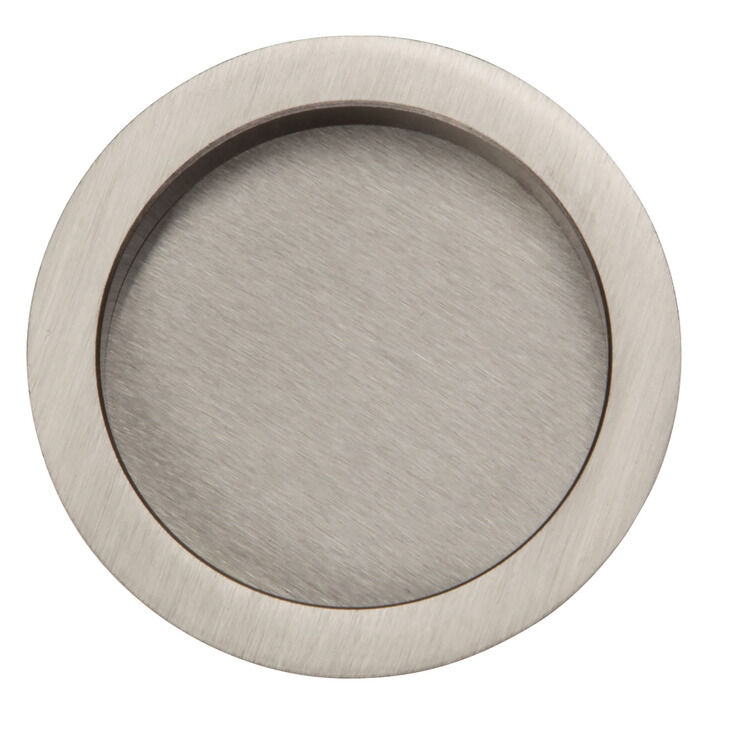 Häfele ROUND Gömme Kapı Kolu ROUND Ahşap Kapı Pirinç 57 mm Paslanmaz çelik renkli Mat 901.00.506
