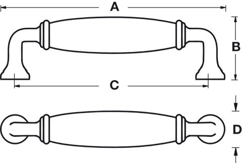 Akslı Kulp, Hafele LEON, Alüminyum/Porselen - 121.70.330