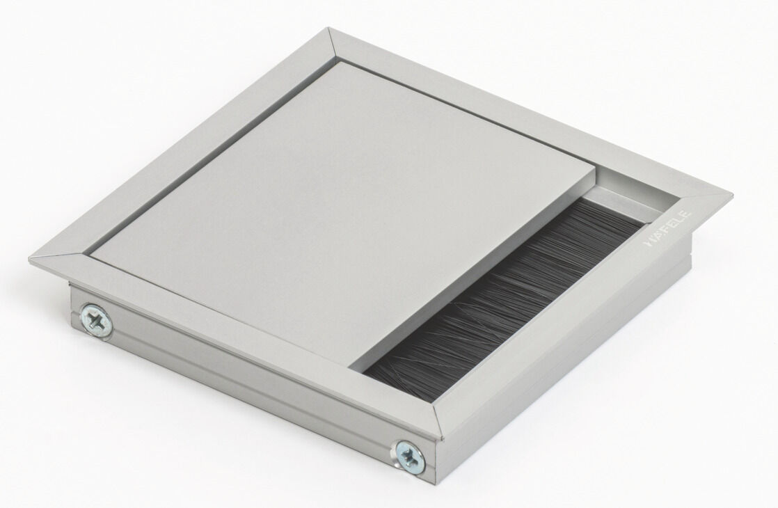 Häfele EXIT Kablo Kanalı Bastırılarak Alüminyum 100x100 mm Alüminyum Renkli Mat 631.04.630